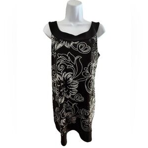 Black and White Floral Dress